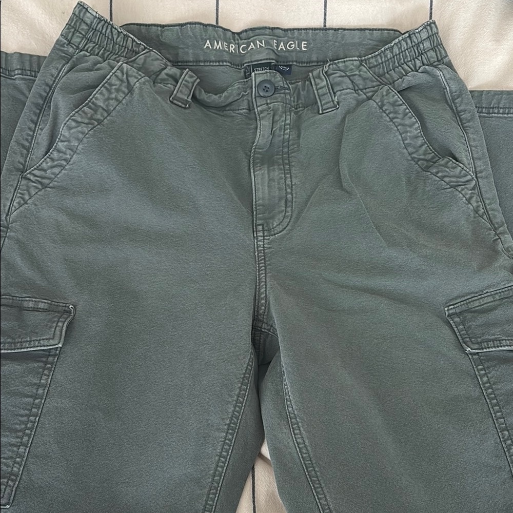 American Eagle Green Cargo Pants - Picture 2 of 5